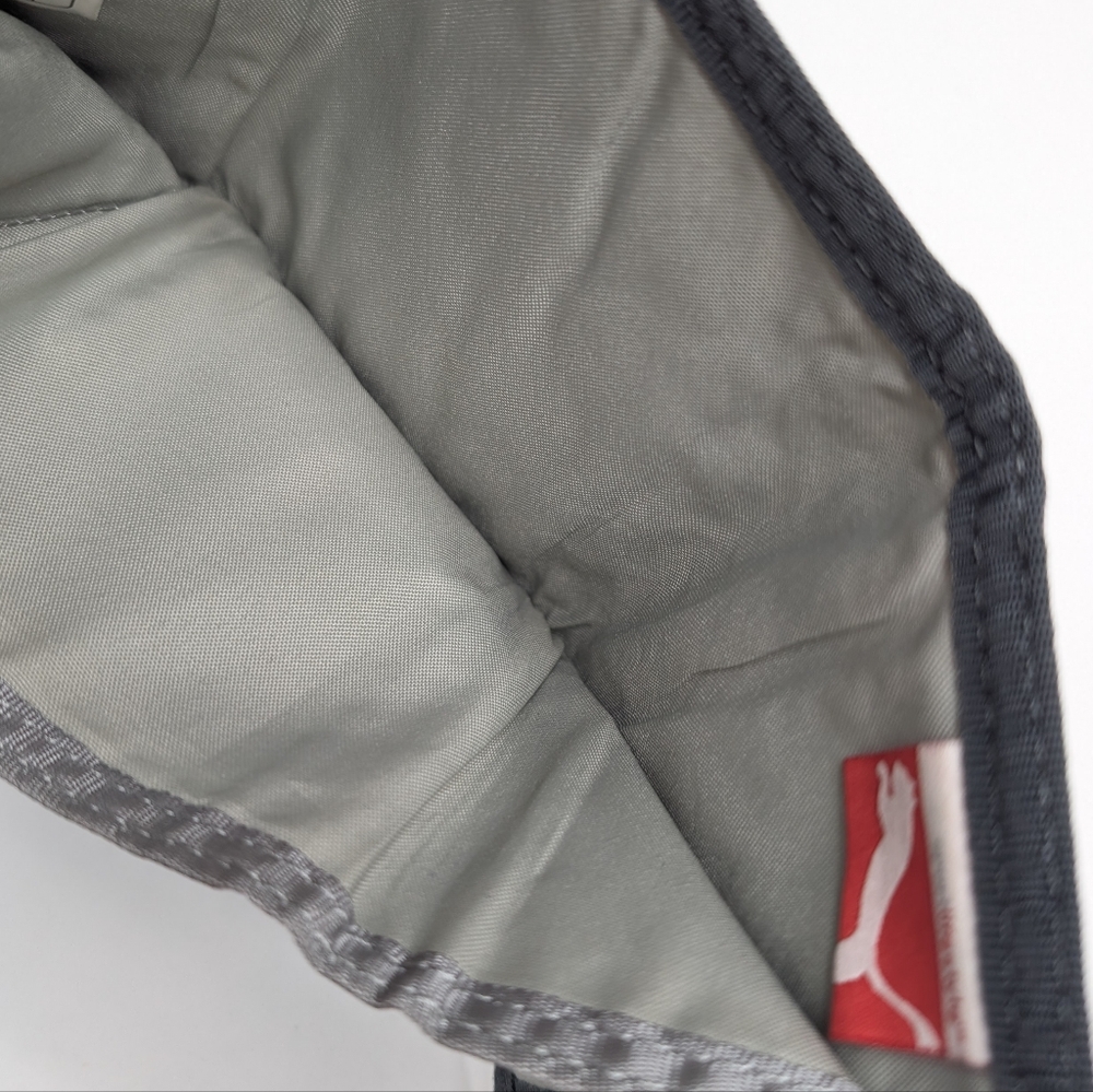 Puma Soft Grey Red Wallet Velcro Hook And Loop Mens One Size Retro - Picture 6 of 8